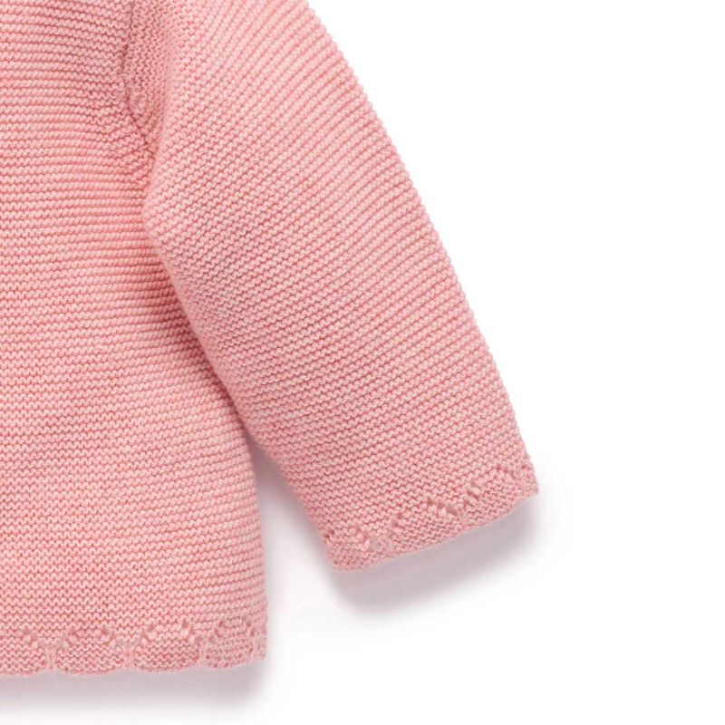 Purebaby Crochet Collar Cardigan image number 3